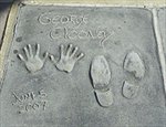  George Clooney's handprints and footprints